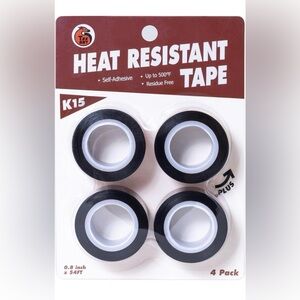 Heat Resistant Tape 4 Pack, 0.8 inch x 54FT
K15 Heat Tape